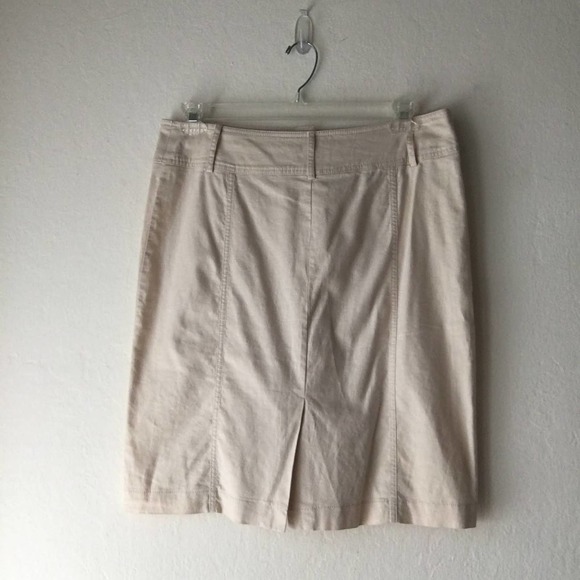 Ny & Co Safari 2 Piece Vest and Skirt Set Size Large Beige - Picture 10 of 10